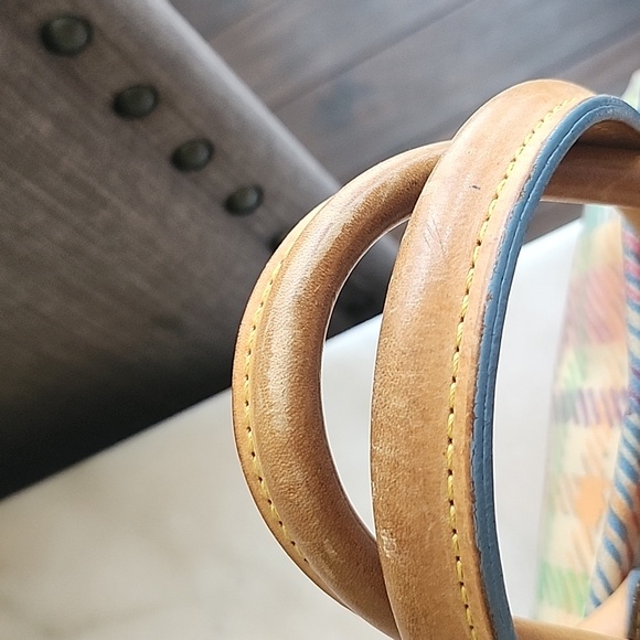 Vintage Dooney & Bourke Y2K Madras Plaid Tasselled Handbag Charm&Shoulder Strap - Picture 3 of 6